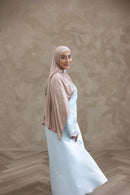 Floral Lace Wedding Dress - Baby Blue