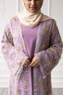 Rahma Bloom Glam Abaya – Dusty Pink