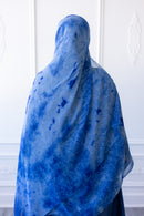 New Printed Chiffon Hijab - Azure Mist