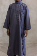 Mini Muslim Kids-Boys Thobe (Charcoal)