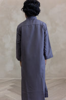 Mini Muslim Kids-Boys Thobe (Charcoal)