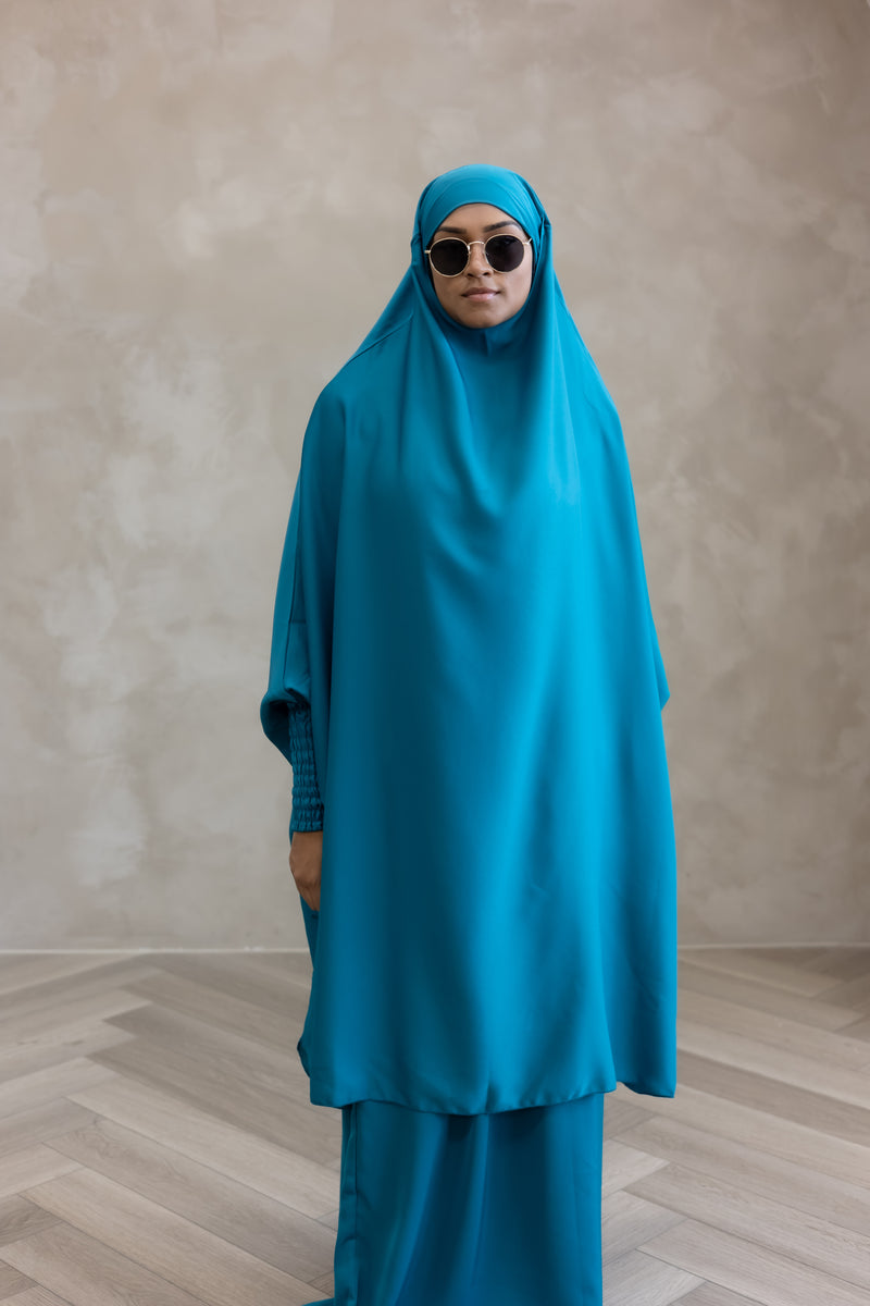 Sample Sale Aisha Two Piece Jilbaab Blue Dragon