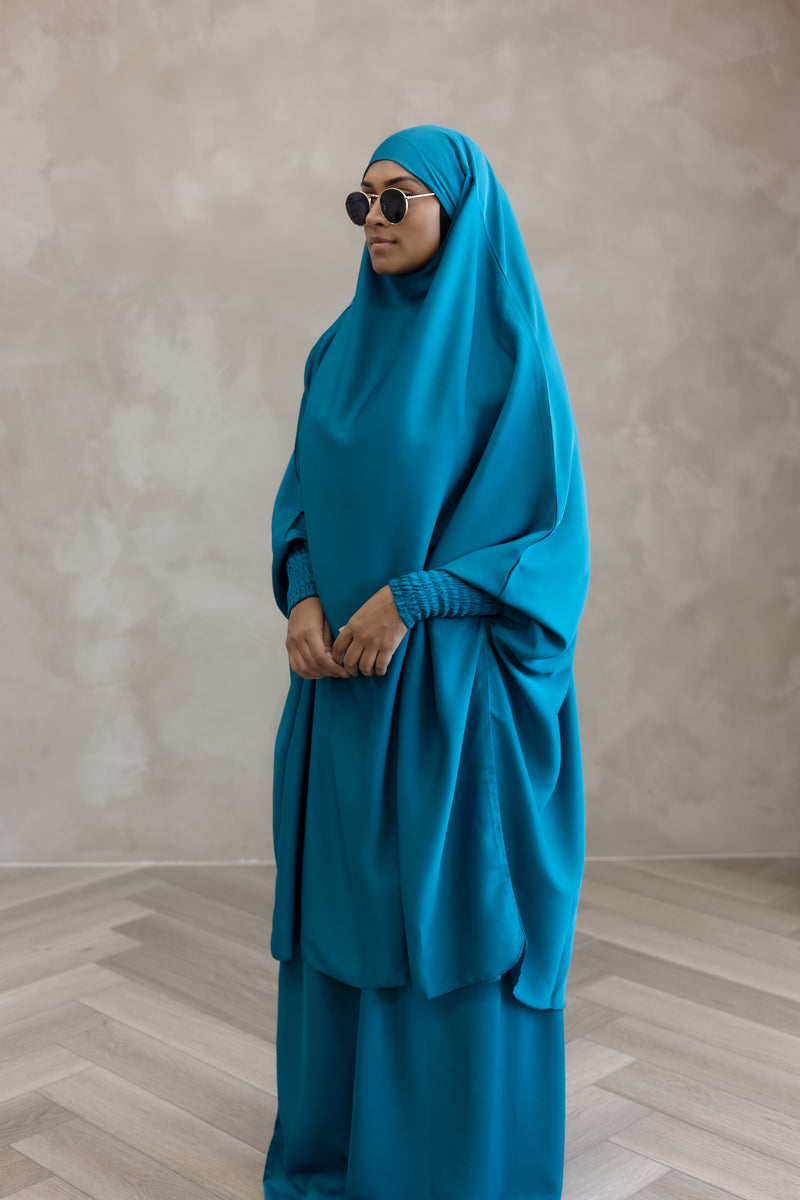 Sample Sale Aisha Two Piece Jilbaab Blue Dragon