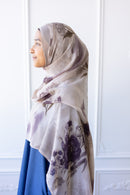 New Printed Chiffon Hijab - Lilac Whisper