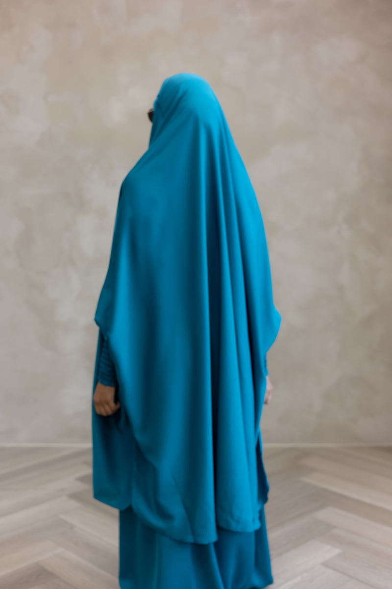 Sample Sale Aisha Two Piece Jilbaab Blue Dragon