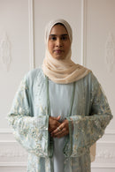 Couture Glam Abaya - Sage Crystal