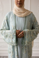 Couture Glam Abaya - Sage Crystal