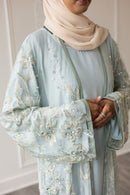 Couture Glam Abaya - Sage Crystal