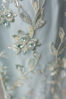Couture Glam Abaya - Sage Crystal