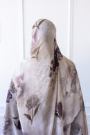 New Printed Chiffon Hijab - Lilac Whisper