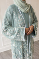 Couture Glam Abaya - Ethereal Mint