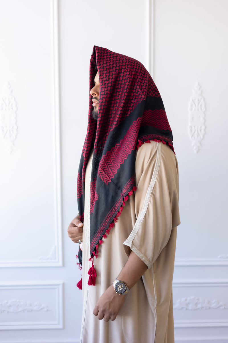 Imamah/Keffiyyah – Zayd Crimson