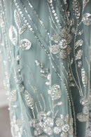 Couture Glam Abaya - Ethereal Mint