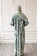 Couture Glam Abaya - Ethereal Mint