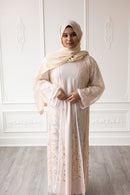 Couture Glam Abaya - Velvet Blush