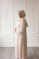 Couture Glam Abaya - Velvet Blush