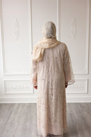 Couture Glam Abaya - Velvet Blush