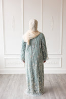 Couture Glam Abaya - Ethereal Mint