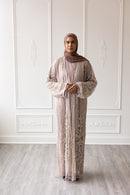 Couture Glam Abaya - Mocha Royale