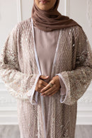 Couture Glam Abaya - Mocha Royale