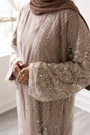 Couture Glam Abaya - Mocha Royale