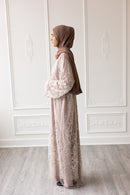 Couture Glam Abaya - Mocha Royale