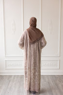 Couture Glam Abaya - Mocha Royale