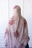 New Printed Chiffon Hijab - Rustic Rose (Glitter)