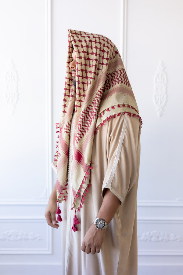 Imamah/Keffiyyah – Andalus Crimson