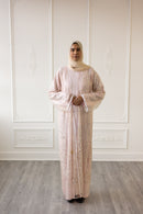 Couture Glam Abaya - Royal Pink