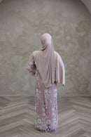 Couture Glam Abaya - Dusty Pink