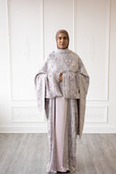 Pashmina Open Abaya - Purple Bliss