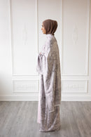 Pashmina Open Abaya - Purple Bliss