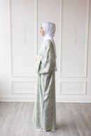 Pashmina Open Abaya - Spring Leaf