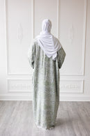 Pashmina Open Abaya - Spring Leaf