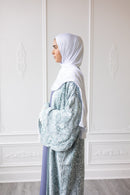 Pashmina Open Abaya - Sapphire