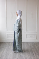 Pashmina Open Abaya - Sapphire