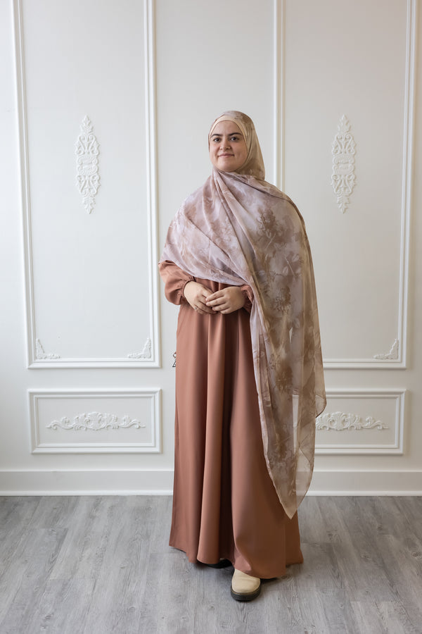 Butter Khadija Abaya - Cinnamon