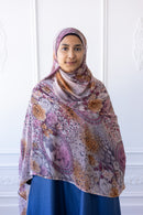 New Printed Chiffon Hijab - Amber Rose