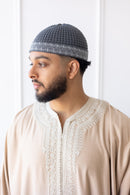 TrueFit Brimless Kufi Skullcap (Dark Grey)