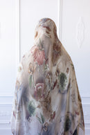 New Printed Chiffon Hijab - Blush Garden