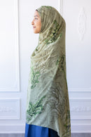 New Printed Chiffon Hijab - Verdant Bloom