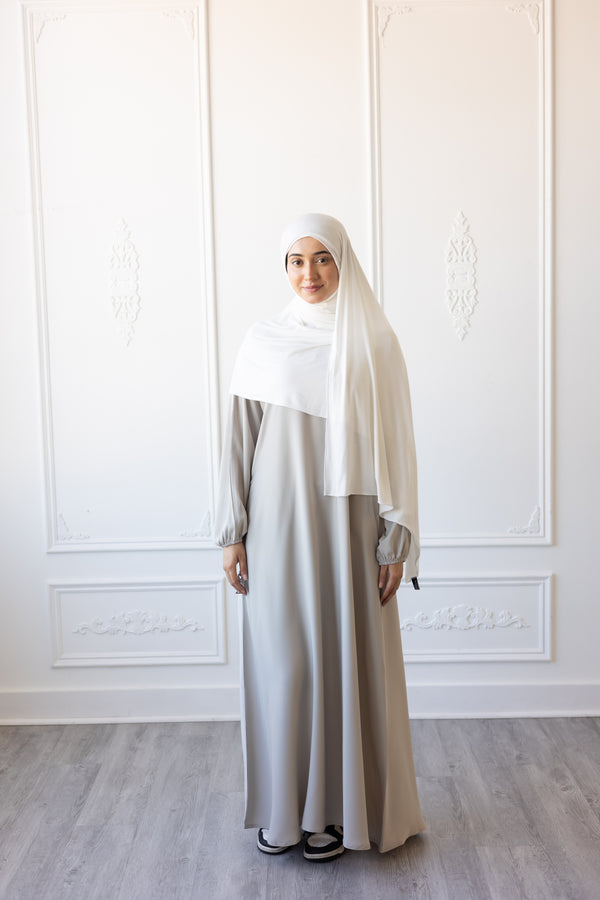 Butter Khadija Abaya - Cloud Grey