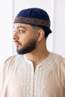 TrueFit Brimless Kufi Skullcap (Blue)