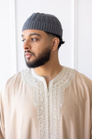 TrueFit Brimless Kufi Skullcap (Dark Grey)