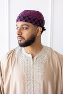 TrueFit Brimless Kufi Skullcap (Maroon)