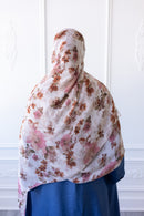 New Printed Chiffon Hijab - Blossom Charm