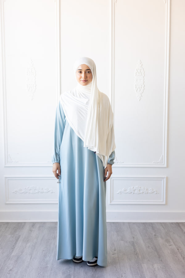 Butter Khadija Abaya - Ice Blue (A90)