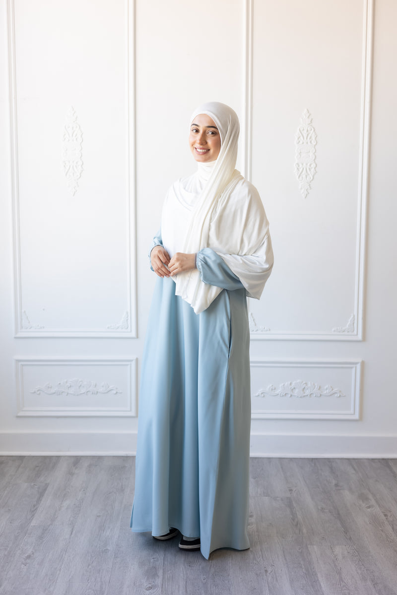 Butter Khadija Abaya (Ice Blue)