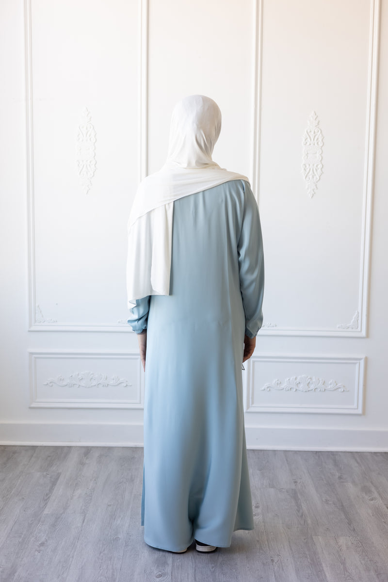 Butter Khadija Abaya (Ice Blue)